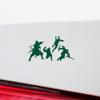 2 Pcs - Decal Stickers of Samurai Sillhouttes (Green) Premium Waterproof Vinyl Decal Stickers for Laptop Phone Accessory Helmet Car Window Mug Tuber Cup Door Wall Decoration Andskus105246Gr070722 view 4