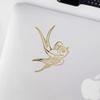 2 Pcs - Decal Stickers of Sparrow Bird (Metallic Gold) Premium Waterproof Vinyl Decal Stickers for Laptop Phone Accessory Helmet Car Window Mug Tuber Cup Door Wall Decoration ANDSKUSd19233GO070722 view 3