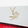 2 Pcs - Decal Stickers of Sparrow Bird (Metallic Gold) Premium Waterproof Vinyl Decal Stickers for Laptop Phone Accessory Helmet Car Window Mug Tuber Cup Door Wall Decoration ANDSKUSd19233GO070722 view 4