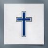 2 Pcs - ANGDEST CLUB Decal Stickers of Cross (Navy Blue) Premium Waterproof Vinyl Decal Stickers for Laptop Phone Accessory Helmet Car Window Mug Tuber Cup Door Wall Decoration ANDSKUSd25636AB070722 view 1