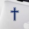 2 Pcs - ANGDEST CLUB Decal Stickers of Cross (Navy Blue) Premium Waterproof Vinyl Decal Stickers for Laptop Phone Accessory Helmet Car Window Mug Tuber Cup Door Wall Decoration ANDSKUSd25636AB070722 view 3