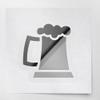 2 Pcs - Decal Stickers of Beer Stein (Metallic Silver) Premium Waterproof Vinyl Decal Stickers for Laptop Phone Accessory Helmet Car Window Mug Tuber Cup Door Wall Decoration ANDSKUSe32784SI070722 view 1