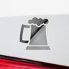 2 Pcs - Decal Stickers of Beer Stein (Metallic Silver) Premium Waterproof Vinyl Decal Stickers for Laptop Phone Accessory Helmet Car Window Mug Tuber Cup Door Wall Decoration ANDSKUSe32784SI070722 view 4