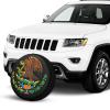 Mexico Car Tire Cover Potable Polyester Universal Spare Wheel Covers for Trailer Rv SUV Truck Camper Travel Trailer Accessories 16 Inch view 4