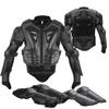 Youth Dirt Bike Gear, JUSTDOLIFE 5 PCS Motorcycle Armor Protection Jacket, Kids Motorcycle Armor with Knee Pads Elbow Pads Chest Protector Racing for Outdoor Sports (Black) view 1