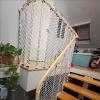 LXLIGHTS Balcony/Stair Railing Protective Net, 4mmx8cm Nylon Child Fall Protection Safety Net with Tying Ropes, Securing Net for Car Trailer (Color : White, Size : 8x8m(26.25'x26.25')) view 3