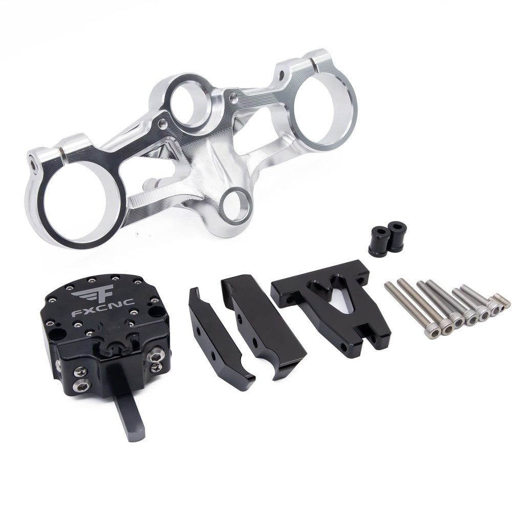 Motorcycle Steering Damper Stabilizer With Mounting Bracket Support Compatible with RC390 RC250 RC 390 250 2014 2015 2016 2017 2018 2019 2020