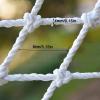 LXLIGHTS Balcony/Stair Railing Protective Net, 4mmx8cm Nylon Child Fall Protection Safety Net with Tying Ropes, Securing Net for Car Trailer (Color : White, Size : 3x5m(9.84'x16.4')) view 2