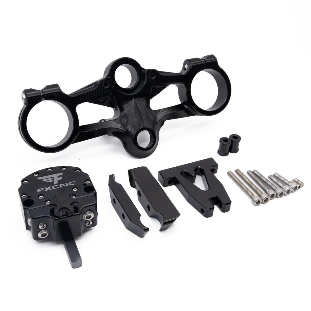 Motorcycle Steering Damper Stabilizer With Mounting Bracket Support Compatible with RC390 RC250 RC 390 250 2014 2015 2016 2017 2018 2019 2020