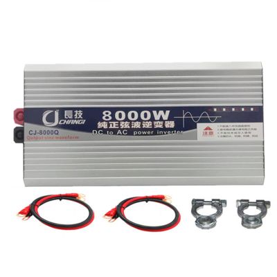 Niczu 3500W 4000W 5000W 5500W 6000W 8000W Car Inverter DC 12V 24V 48V 60V 72V to AC 220V Pure Sine Wave Power Voltage Converter with Digital Display Screen,8000W-12V