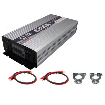 Niczu 3500W 4000W 5000W 5500W 6000W 8000W Car Inverter DC 12V 24V 48V 60V 72V to AC 220V Pure Sine Wave Power Voltage Converter with Digital Display Screen,6000W-12V