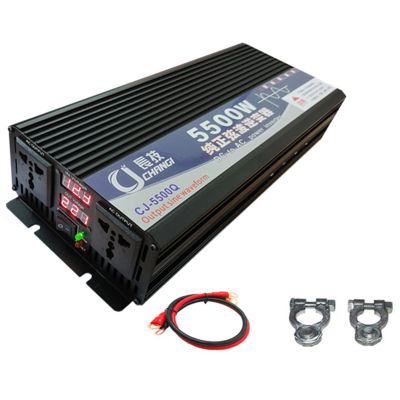 Niczu 3500W 4000W 5000W 5500W 6000W 8000W Car Inverter DC 12V 24V 48V 60V 72V to AC 220V Pure Sine Wave Power Voltage Converter with Digital Display Screen,5500W-12V