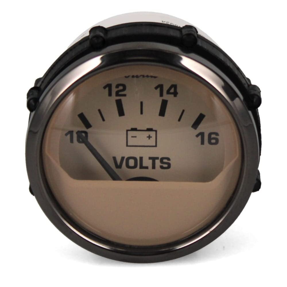 Faria Boat Volt Meter Gauge VP4080A | Pontoon Euro Beige 2 Inch