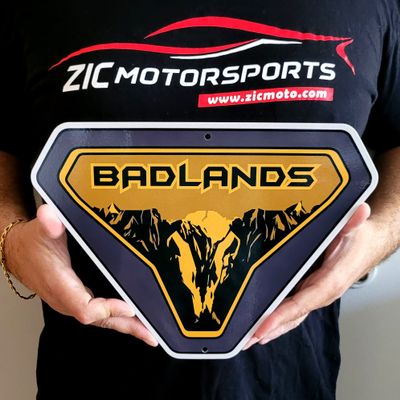 Ford Bronco Badlands Steel Sign - Small 12" X 8.7"