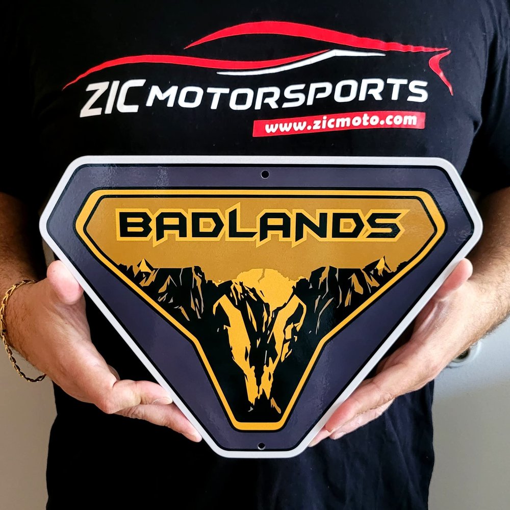 Ford Bronco Badlands Steel Sign - Small 12" X 8.7"