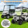 Golf Cart Chrome Wheel Lug Nuts for Club Car & EZGO, 1/2"-20 Size, OEM# 14723-G1, 1010984, 14723-G1, 16 Pack view 2