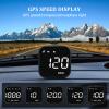 wiiyii G4S Digital GPS Speedometer, New HUD Car Head Up Display with Digital Speed in MPH KPH, Universal for Cars Truck Electric Hybrid Automobile (G4S-White) view 2