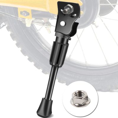 IPETRK Kickstand for Kids Bike 16 inch, Easy Install Rear Axle Mount Bike Kickstand for Boys & Girls Bike, Sturdy Aluminum Alloy Training Wheels Replacement with Non-Slip Foot (Black)