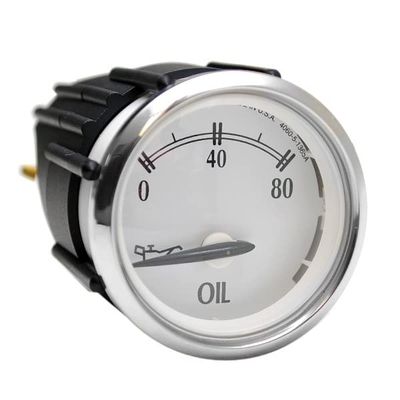Faria Boat Marine Oil Pressure Gauge GBC097A | Newport 2 Inch Silver White