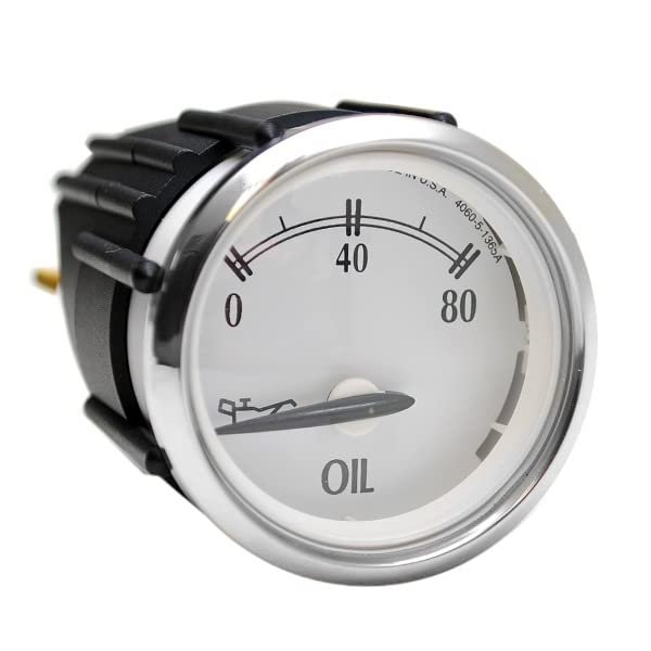 Faria Boat Marine Oil Pressure Gauge GBC097A | Newport 2 Inch Silver White