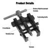 2 Jaw Gear Puller Bearing Extractor Made of Chrome Vanadium Steel for Auto and Motorcycle Repair (50mm 2in) view 2