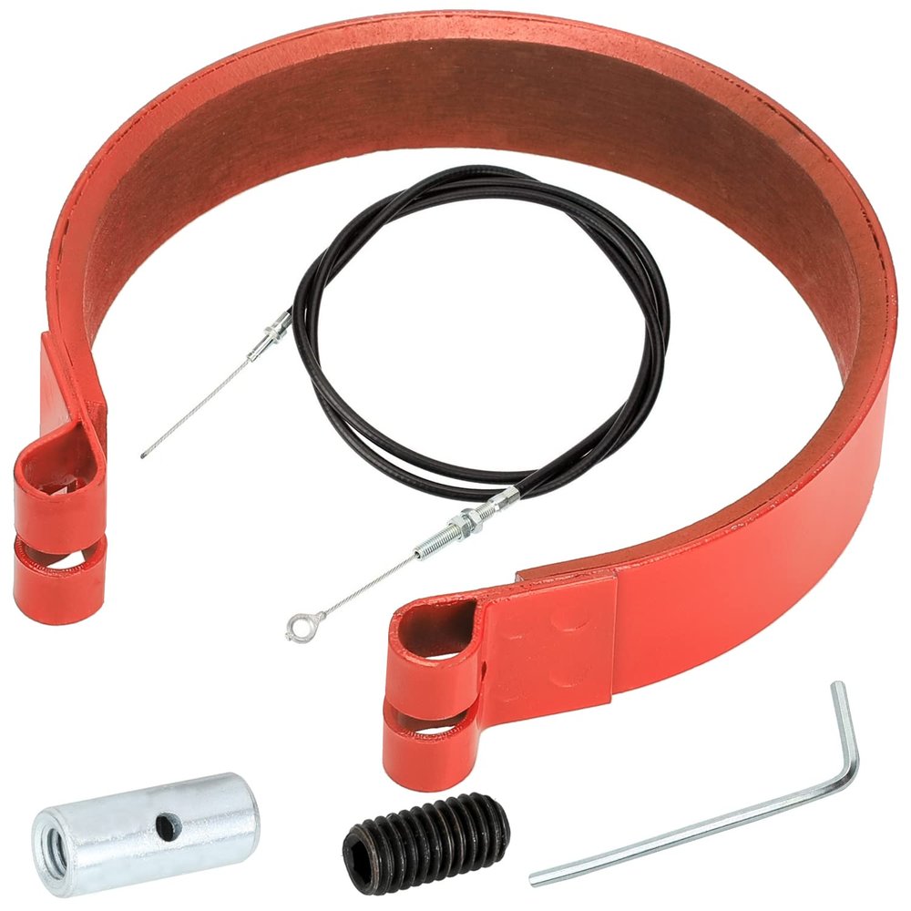 GREHUA 4" Go Kart Brake Band w/ 71" Throttle Cable Kit Compatible with Predator 212cc 420cc 196cc 6.5hp GX160 GX200 Manco Bandit Critter Rotary Azusa Yerf-Dog Yard Cart Mini Bike ATV Dune Buggy Parts