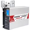 Power Inverter 5000w/6000w/8000w Pure Sine Wave Inverter Dc 12v 24v 48v 60v to Ac 110v-220v Power Inverter for Home Car Dual Digital Display Car Inverter,5000W-24Vto220V view 1