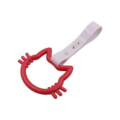 JDM Kitty White-Red Ring Subway Train Bus Handle Strap Charm Drift