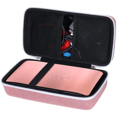 khanka Hard Travel Case Replacement for Halo Bolt 58830/57720 / Air 58830 / ACDC Max 55500 mWh Portable Emergency Power Kit, Portable Phone Laptop Charger, Case Only (Pink)