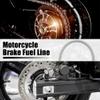 Motoforti 160cm 62.99" 10mm 28 Degree Motorcycle Braided Brake Clutch Oil Hoses Line Pipe Clutch Throttle Gas Line Fuel Pipe Silver Tone for ATV for Dirt Bike view 3