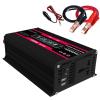 Power Inverter 300 Watt, Car/Home 12V Dc to 110/220V Ac Converter, with Dual Smart Fans, for Home, Rv, Boat, Emergency,Black-220V view 1