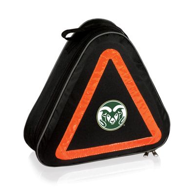 PICNIC TIME NCAA Colorado State Rams Roadside Emergency Car Kit, Auto Vehicle Safety Road Side Assistance with Jumper Cables and Car Tool Kit, (Black with Orange Accents)