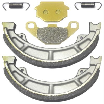 Master Chen Front Rear Brake Pads Shoes for Suzuki GN 125 1994 1995 1996 1997 1998 1999 2000 2001 - GN125 HS LC6PCJB1 2002 2003 2004 2005 2006 2007 2008 2009 2010 - GS 125 ESR/ESX 1995-2000 602 FA67