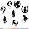 Arabian Horse Design #5 Vinyl Decal Sticker Car Window Bumper Cup Horseshoe Western Cowboy (Height: 5", Black) view 2