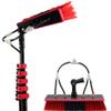 SHENGSHIYU Lightweight Extension Rod Handle, Window Cleaning Brush, Can Spray Water Through a Water Brush, Scratch Free Brush for Cleaning Bathroom, Garage,24FT view 1