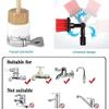 SHENGSHIYU Lightweight Extension Rod Handle, Window Cleaning Brush, Can Spray Water Through a Water Brush, Scratch Free Brush for Cleaning Bathroom, Garage,24FT view 4