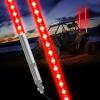 4FT LED Whip Light, DING.PAI 1.2M Red LED Lighted Whip Antenna for UTV ATV RZR Can-Am Off-Road Vehicle Truck (1 PC) view 1