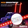4FT LED Whip Light, DING.PAI 1.2M Red LED Lighted Whip Antenna for UTV ATV RZR Can-Am Off-Road Vehicle Truck (1 PC) view 2