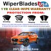 Wiper Blades fits Hyundai Kona 2021 Set/2 w/1yr Wear Warranty -Easy Install view 3