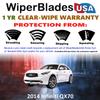 Wiper Blades fits Infiniti QX70 2014 Set/2 w/1yr Wear Warranty -EZ Install view 3
