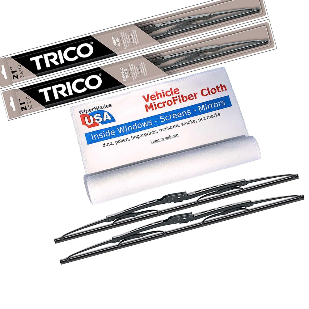 WiperBladesUSA Wiper Set compatible with Jaguar XK8 2003 (Set of 2) Wiper Blades