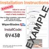 WiperBladesUSA Wiper Set compatible with Jaguar XK8 2003 (Set of 2) Wiper Blades view 3