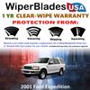 Wiper Blades Set/2 fits Ford Expedition 2001 w/1yr Wear Warranty view 3