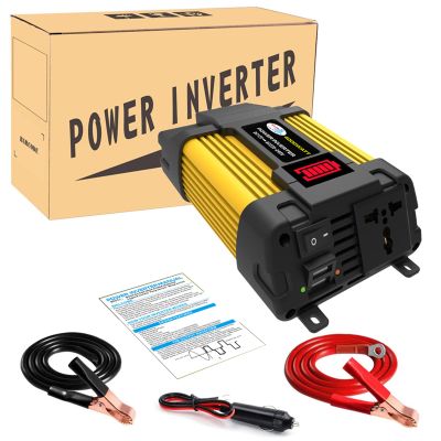 FONOBO 4000W/6000W Power Inverter Dc 12V to 110V/220V Ac Car Power Inverters Converter, with Led Voltage Display, for Rv Car Solar,4000W-220V
