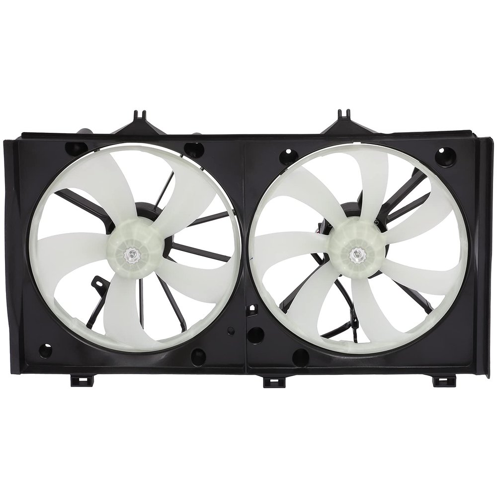 Radiator Condenser Fan Assembly Cooling Fan Driver Passenger Side/LH RH 328270 KFKGF Universal Slim Fan Push Pull Radiator Condenser Fan Assembly Cooling 12V Mount Kit 2007-2011 for Toyota for Camry