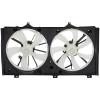 Radiator Condenser Fan Assembly Cooling Fan Driver Passenger Side/LH RH 328270 KFKGF Universal Slim Fan Push Pull Radiator Condenser Fan Assembly Cooling 12V Mount Kit 2007-2011 for Toyota for Camry view 1
