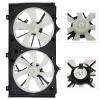 Radiator Condenser Fan Assembly Cooling Fan Driver Passenger Side/LH RH 328270 KFKGF Universal Slim Fan Push Pull Radiator Condenser Fan Assembly Cooling 12V Mount Kit 2007-2011 for Toyota for Camry view 3