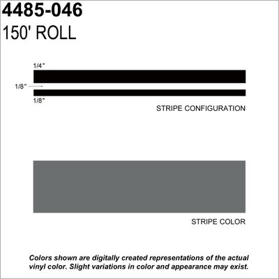 Sharpline Converting - Pinstripe Tapepinstripe Light Charcol 1/2 X 150 (4485-046)