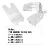 RCMYou Stainless Steel Front Center Rear Chassis Armor Skid Plate Set for 1/10 Vorteks 4x4 3S Blx 4WD,RC Upgrades Part Front Chassis & Center Chassis & Rear Chassis Hop Ups,Silver,Upgrade 2022 view 2