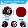 Rescue Paw Badge Rated Car Emblem, 4 x 4 Automotive Badge Decals Stickers 3D Metal Car Round Emblem Decals Compatible with Jeep Wrangler Vehicles Trucks SUV + Mask Hook view 2